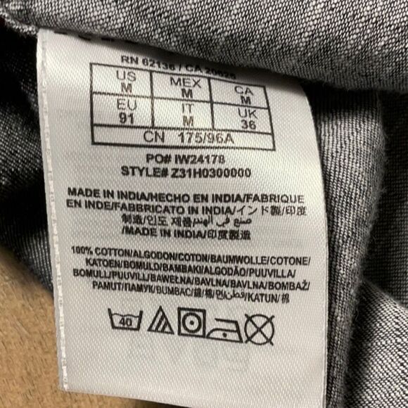 Guess 100% Cotton Western Denim Snap Shirt Medium. - Picture 9 of 9